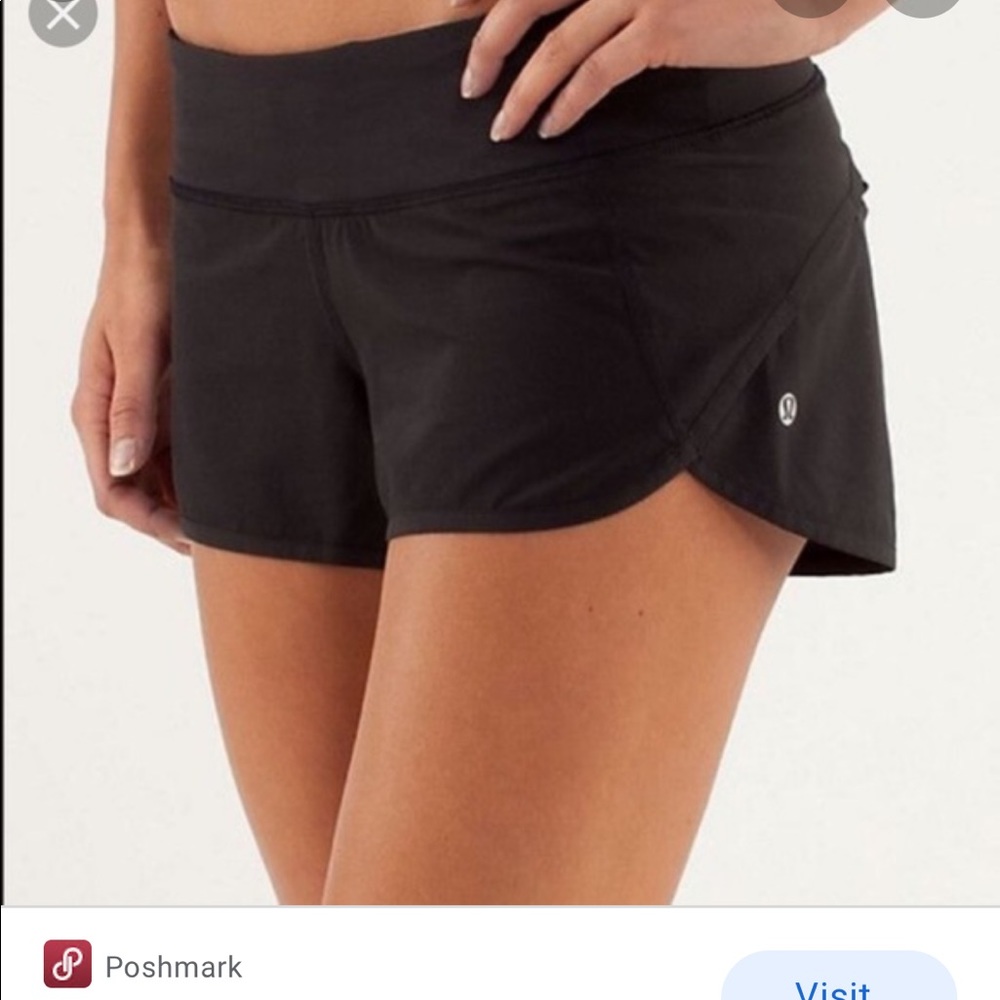 Lululemon Black Speed shorts